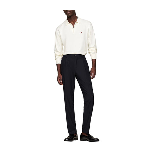 Tommy Hilfiger Polo Polo Uomo in maglia tre bottoni Bianco A24 - TOMMY HILFIGERMW36519 - YBI - S - Francavilla Moda